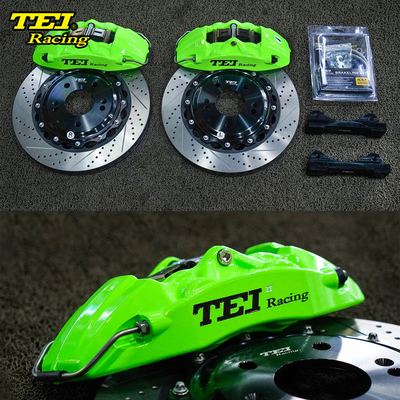Αγορά 4 Πιστόνια Racing Caliper Hyudnai μεγάλο κιτ φρένων 330 * 28 MM υψηλού άνθρακα δίσκος αγώνων και φρένες για Elantra 17 ίντσες Rim ηλεκτρονική κατασκευή