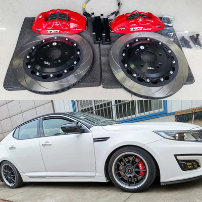 Αγορά 4 Πιστόνια Racing Caliper Brake Kit με 330*28 mm High Carbon Disc Racing και πακέτα φρένων για Kia K3 17 Inch Rim ηλεκτρονική κατασκευή