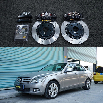 Αγορά W204 Mercedes Big Brake Kit 17 ιντσών Περσόμετρο αυτοκινήτου Μπροστά 4 Πιστόνια Φρένα Kit Αυτοκινητικό σύστημα φρένων ηλεκτρονική κατασκευή