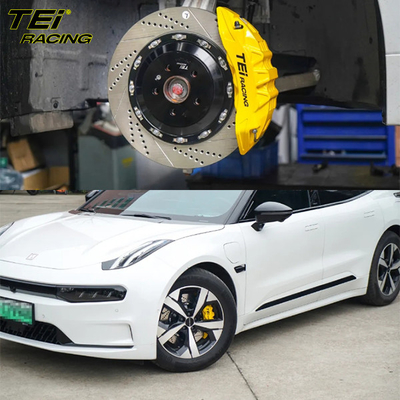 Αγορά Μπροστά Big Brake Kit 6 Πιστόν Caliper με 380x28mm ρότορα BBK αυτόματο σύστημα φρένων για ZEEKR 19 ίντσες περιφέρεια αυτοκινήτου ηλεκτρονική κατασκευή