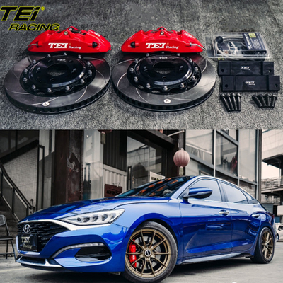 Αγορά Μπροστά Big Brake Kit 4 Πιστόν Caliper με 330x28mm ρότορα BBK αυτόματο σύστημα φρένων για LAFESTA 17 ίντσες περιφέρεια αυτοκινήτου ηλεκτρονική κατασκευή