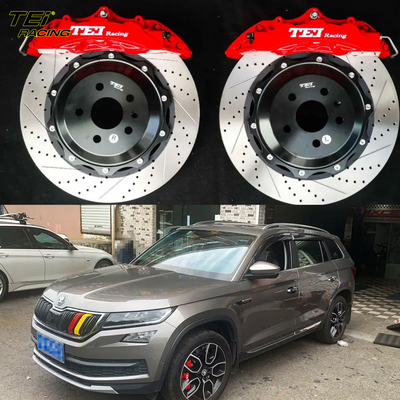 Αγορά Μπροστά Big Brake Kit 6 Πιστόν Caliper με 378x32mm ρότορα BBK αυτόματο σύστημα φρένων για Kodiaq 19 ιντσών ελαστικό αυτοκινήτου ηλεκτρονική κατασκευή