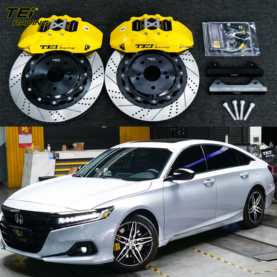 Αγορά Μπροστά Big Brake Kit 6 Πιστόν Caliper με 355x32mm ρότορα BBK αυτόματο σύστημα φρένων για Honda Accord 18 ιντσών όπισθο αυτοκινήτου ηλεκτρονική κατασκευή