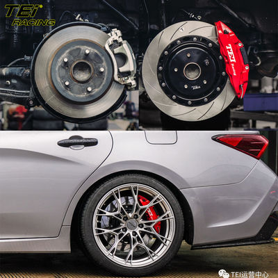 ποιότητας  Rear Big Brake Kit 4 Piston Caliper With 355x28mm Rotor BBK Auto Brake System For Toyota Avalon 19 Inch Car Rim Εργοστάσιο