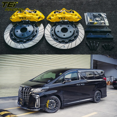 Αγορά Μπροστά Big Brake Kit 6 Πιστόν Caliper με 355x32mm ρότορα BBK αυτόματο σύστημα φρένων για Toyota Alphard 19 ιντσών οχήματος ελαστικό ηλεκτρονική κατασκευή