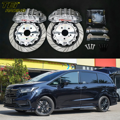 Αγορά Μπροστά Big Brake Kit 6 Piston Caliper με 355x28mm rotor BBK αυτόματο σύστημα φρένων για Honda Odyssey 18 ιντσών ελαστικό αυτοκινήτου ηλεκτρονική κατασκευή