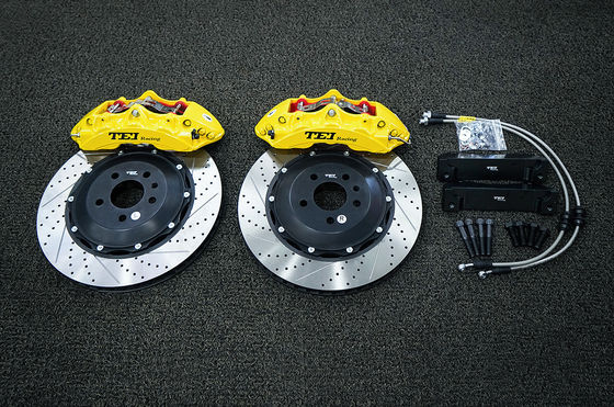 Αγορά TEI Racing BBK P60NS 6 Πιστόν πλασμένο δύο κομμάτια Caliper Brake Kit για Audi A6 19 ιντσών μπροστινό τροχό ηλεκτρονική κατασκευή