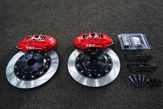 Αγορά Προηγούμενο φρένο με 355x32mm Slotted Disc Rotor 6 δοχεία Μεγάλο κιτ φρένων για το TOYOTA CROWN 2005-2021 18