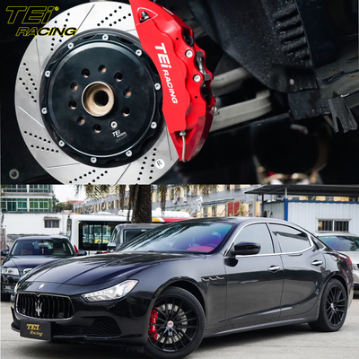 Μπροστά Big Brake Kit 6 Πιστόν Caliper με 378x32mm ρότορα BBK αυτόματο σύστημα φρένων για Maserati Ghibli 19 ίντσες αυτοκίνητο ελαστικό
