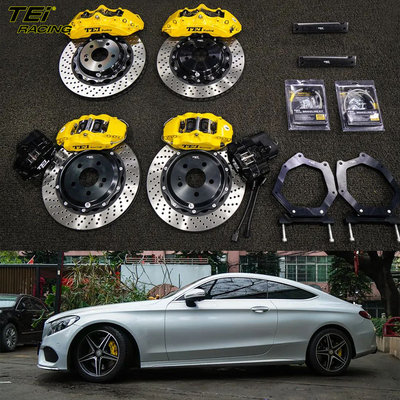 Μπροστά 6 έμβολο και πίσω 4 έμβολο Caliper με E-φρένο Caliper BBK αυτόματο σύστημα φρένων για Benz C260-κουπέ 18 ίντσες Rim
