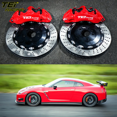 Μπροστά Big Brake Kit 6 Πιστόν Caliper με 405x34mm ρότορα BBK αυτόματο σύστημα πέδησης για Nissan GTR 20 ίντσες όπισθο αυτοκινήτου