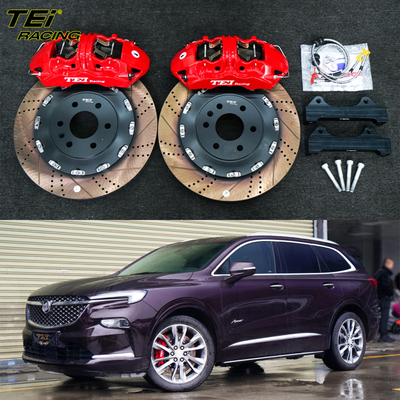 Μπροστά Μεγάλο Κιτ Φρένων 6 Πιστόν Caliper με 405x34mm ρότορα BBK αυτόματο σύστημα φρένων για Buick Enclave 20 ιντσών ελαστικό αυτοκινήτου